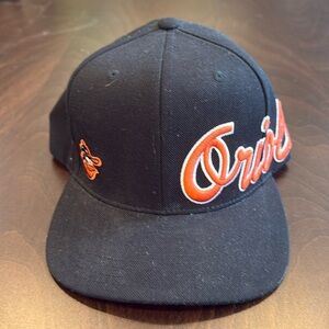American Needle Black and Orange Orioles Hat